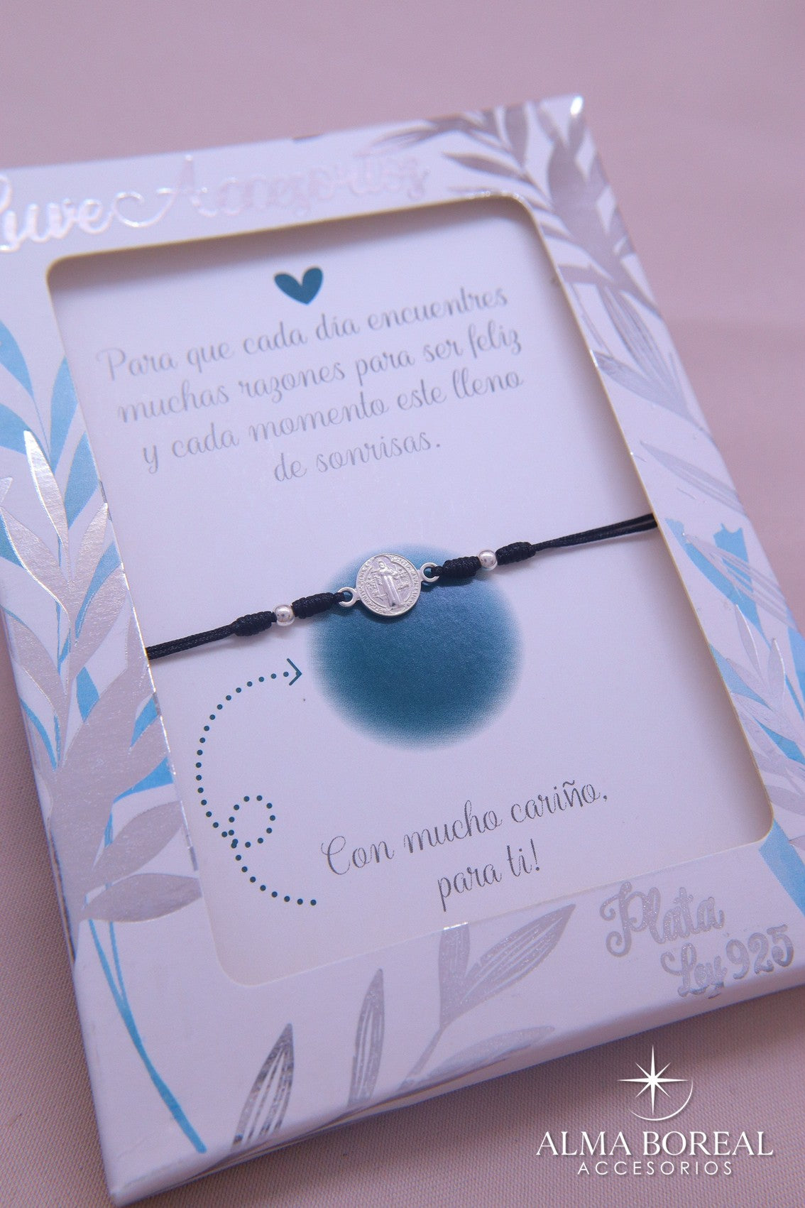 PULSERA FE DE SAN BENDITO PLATA LEY 925