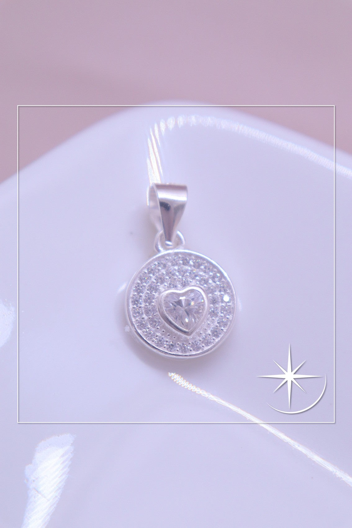 DIJE AMOR BRILLANTE PLATA LEY 925