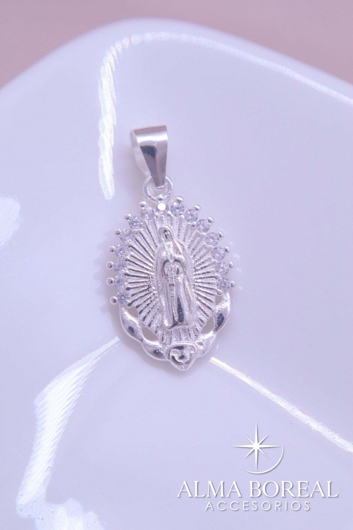 DIJE VIRGEN GUADALUPE PLATA LEY 925
