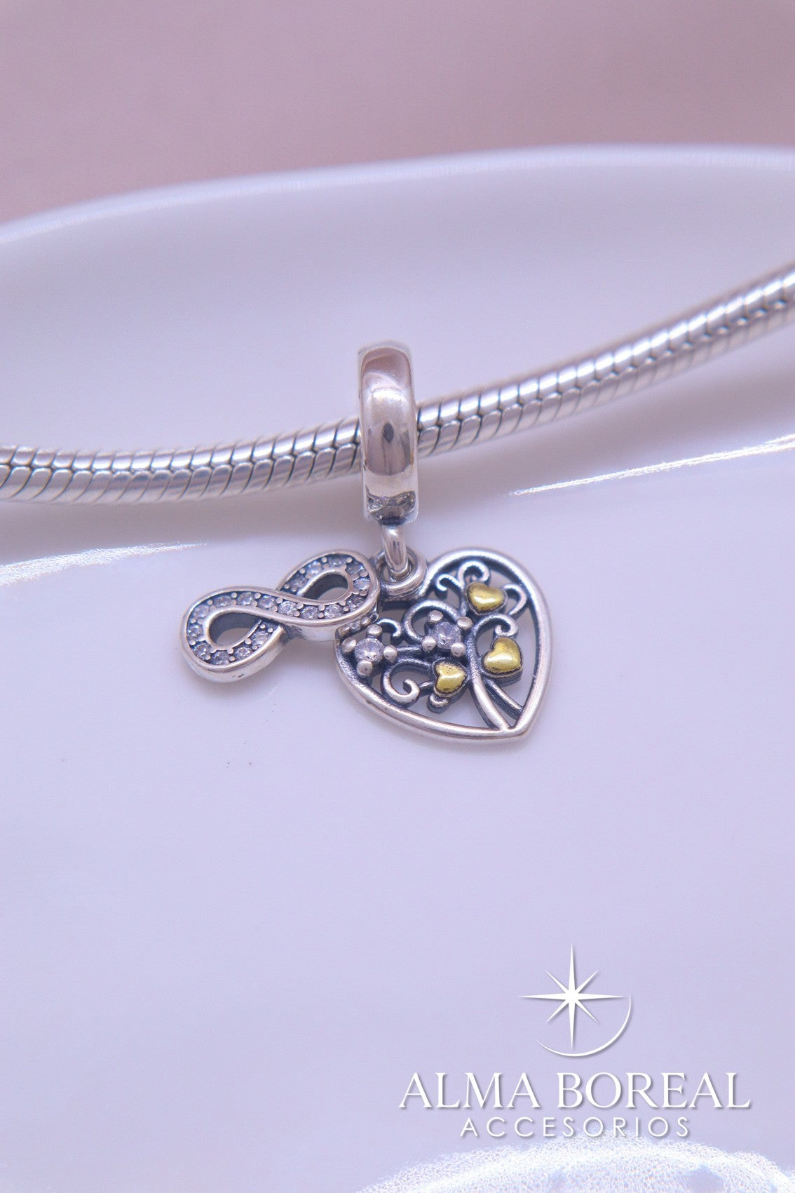 CHARMS LAZOS ETERNOS PLATA LEY 925
