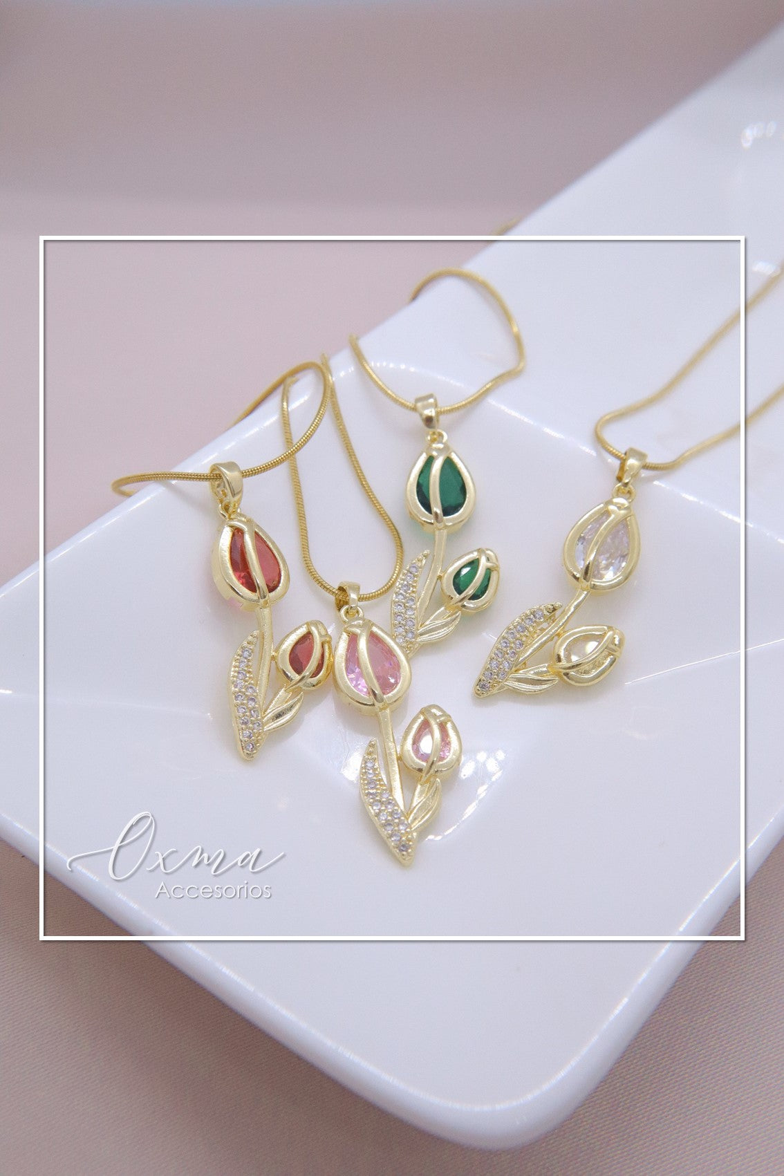 COLLAR TULIPANES