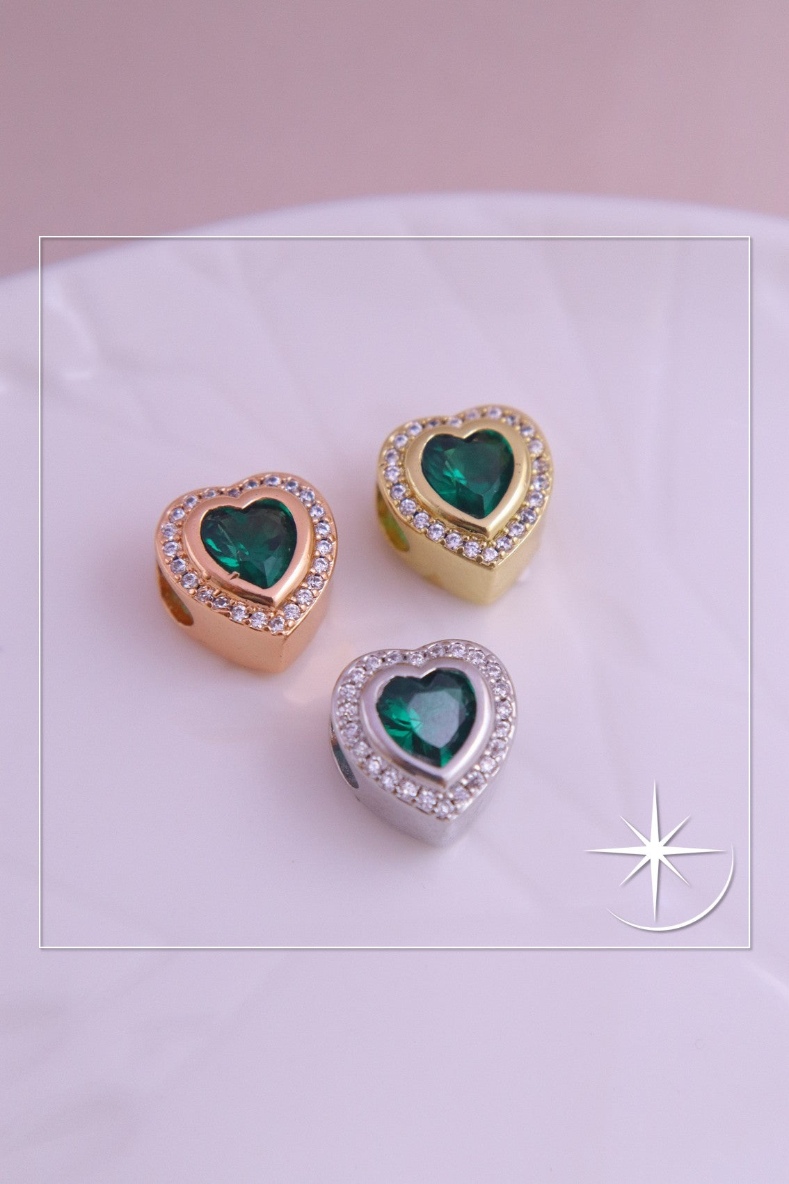 CHARMS CORAZÓN RODIO