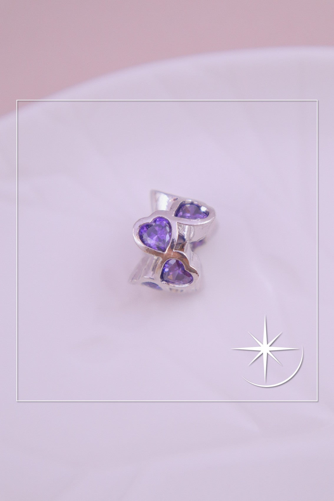 CHARMS CORAZÓN CELESTIAL RODIO