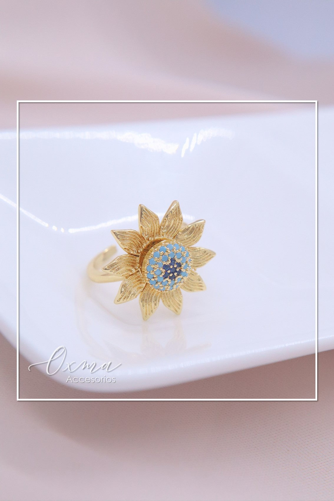 ANILLO GIRASOL GIRATORIO
