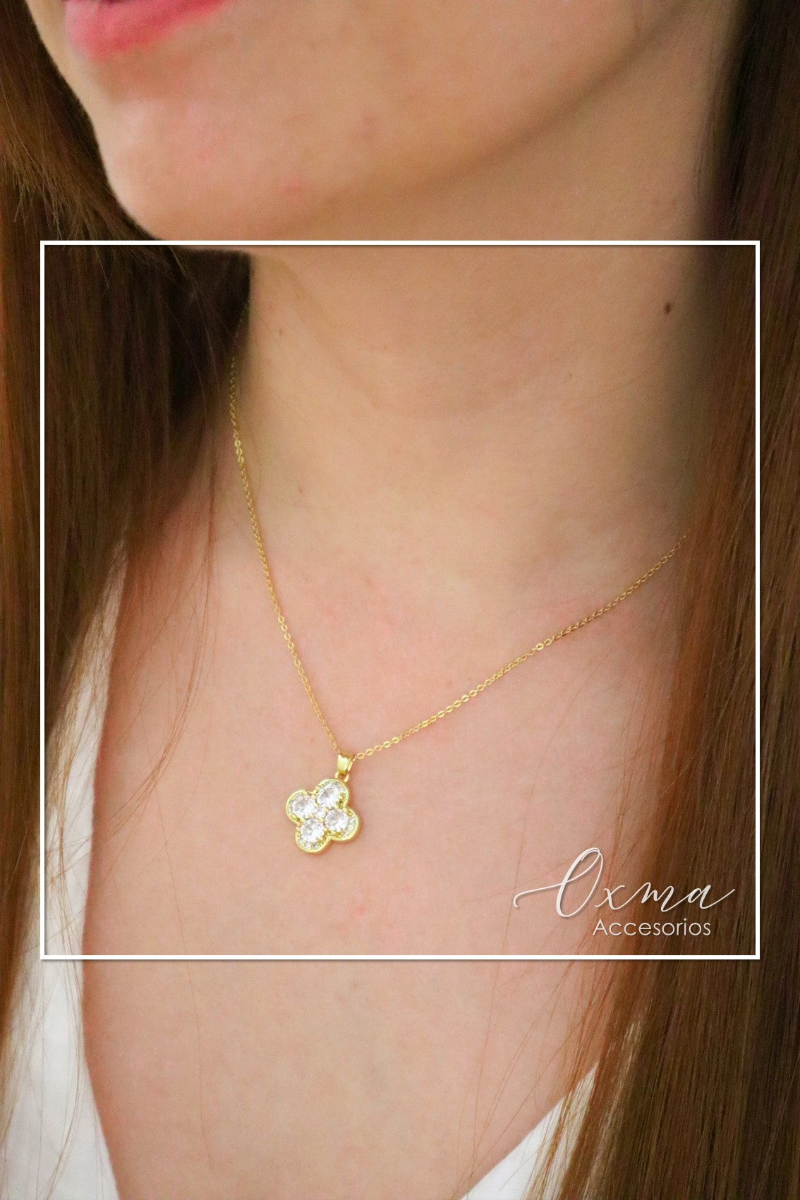 COLLAR TREBOL CIRCONES