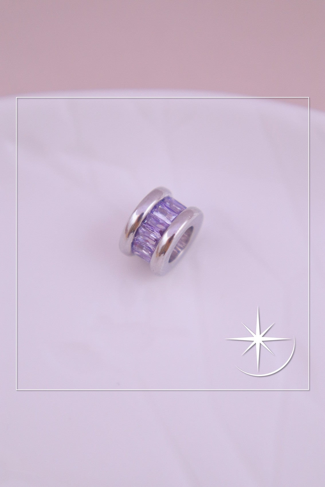CHARMS BRIILO LAVANDA RODIO