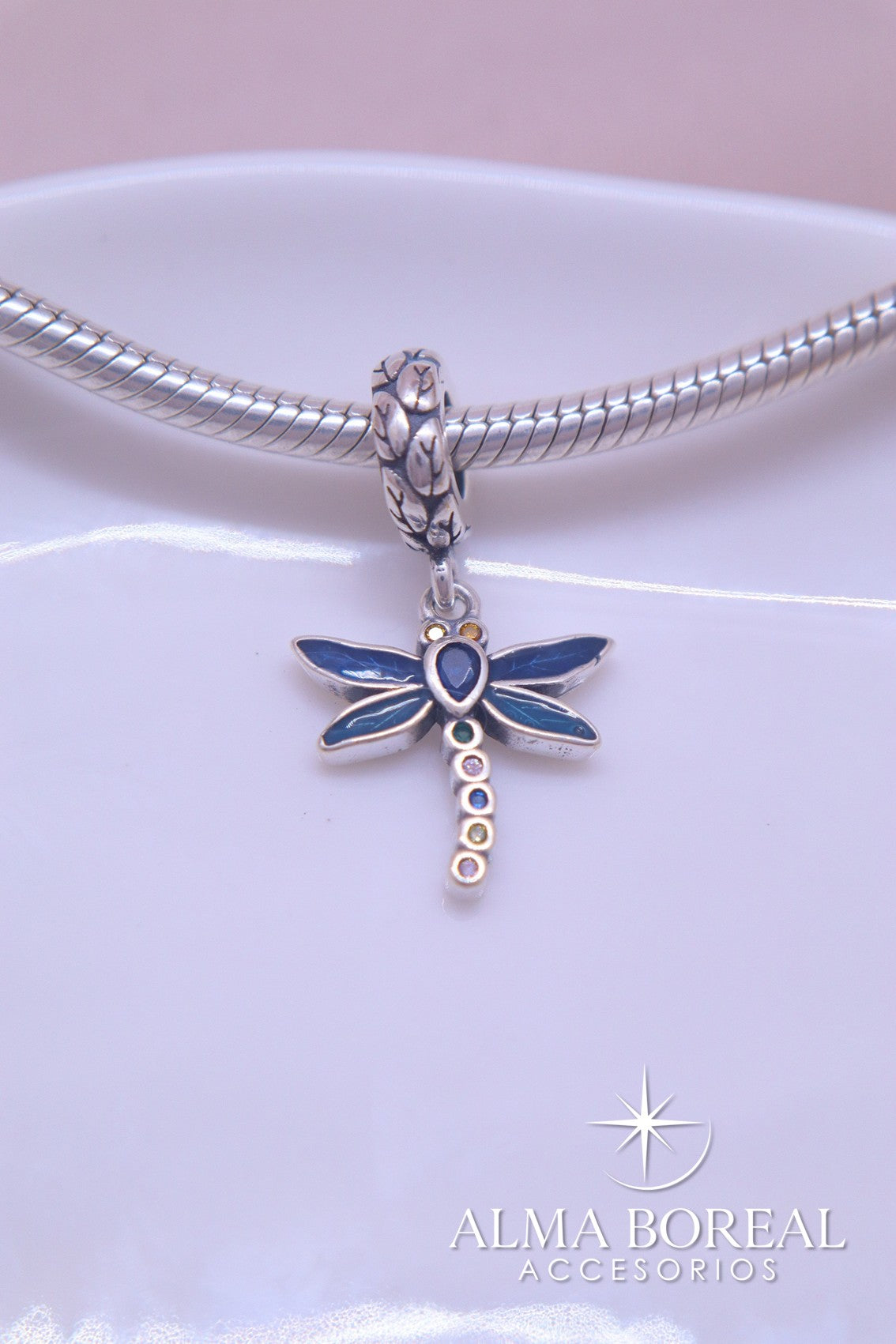 CHARMS ENCANTO DE LIBÉLULA PLATA LEY 925
