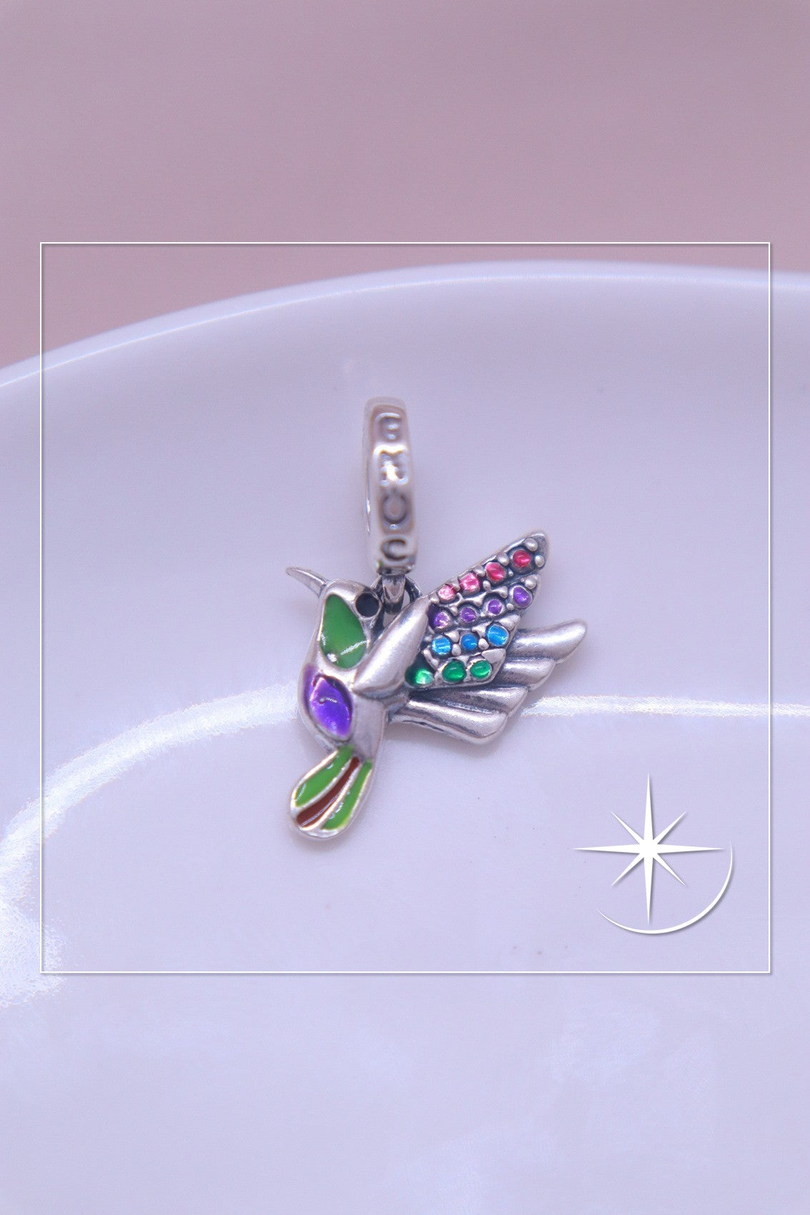 CHARMS COLIBÍ ARCOÍRIS PLATA LEY 925