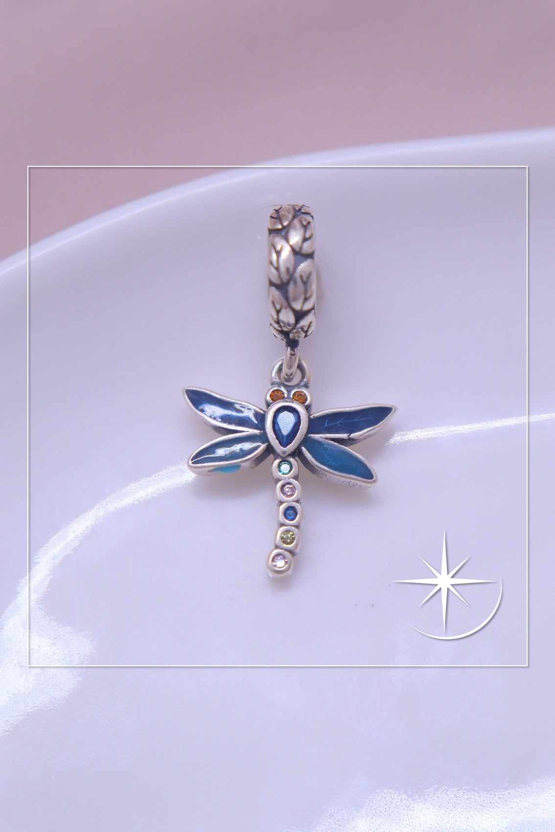 CHARMS ENCANTO DE LIBÉLULA PLATA LEY 925
