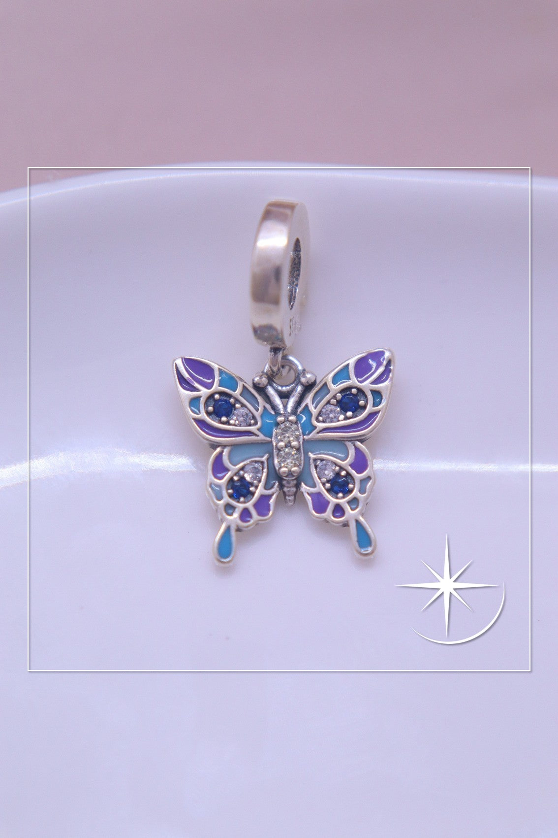 CHARMS MARIPOSA MÍSTICA PLATA LEY 925