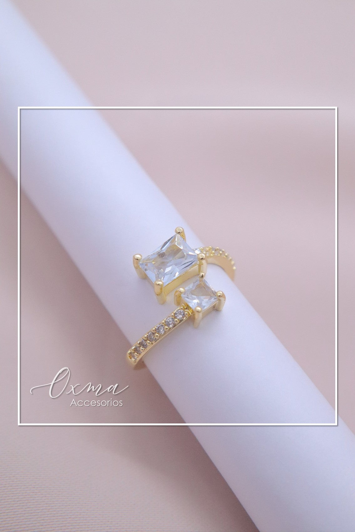 ANILLO CIRCONES CUADROS