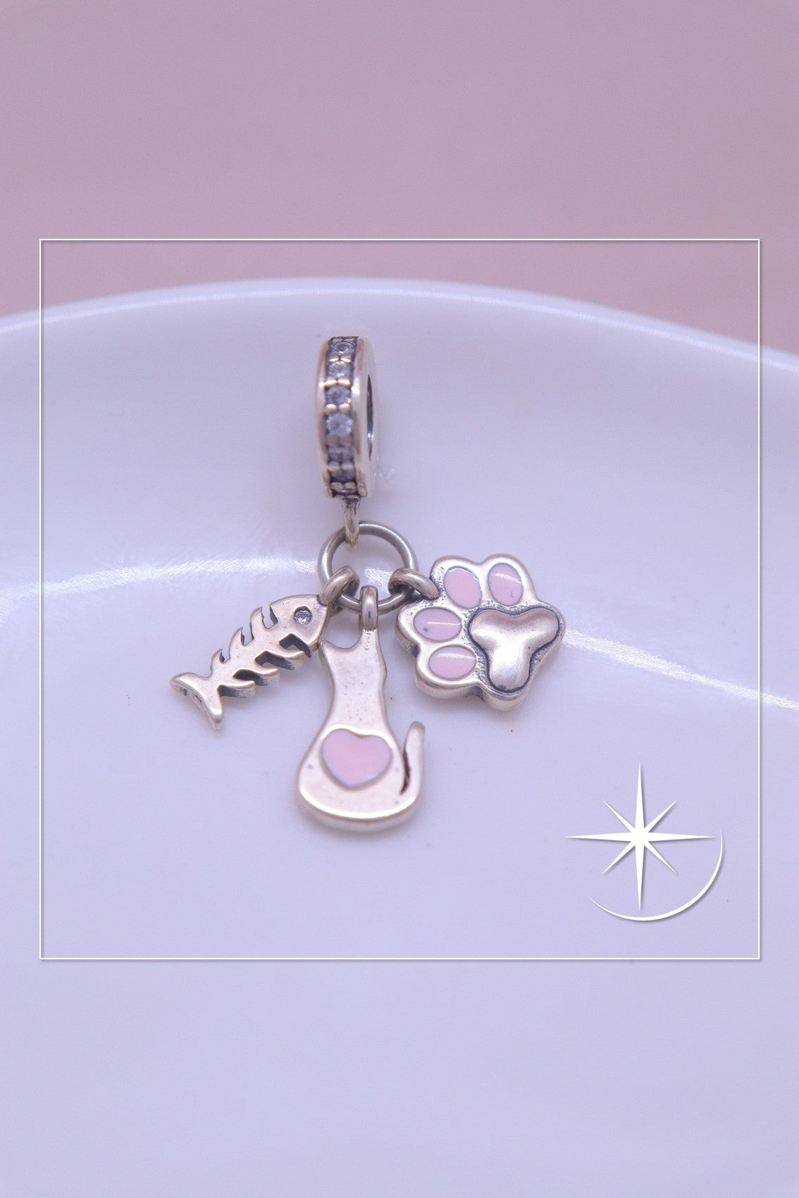 CHARMS PATA Y PEZ PLATA LEY 925