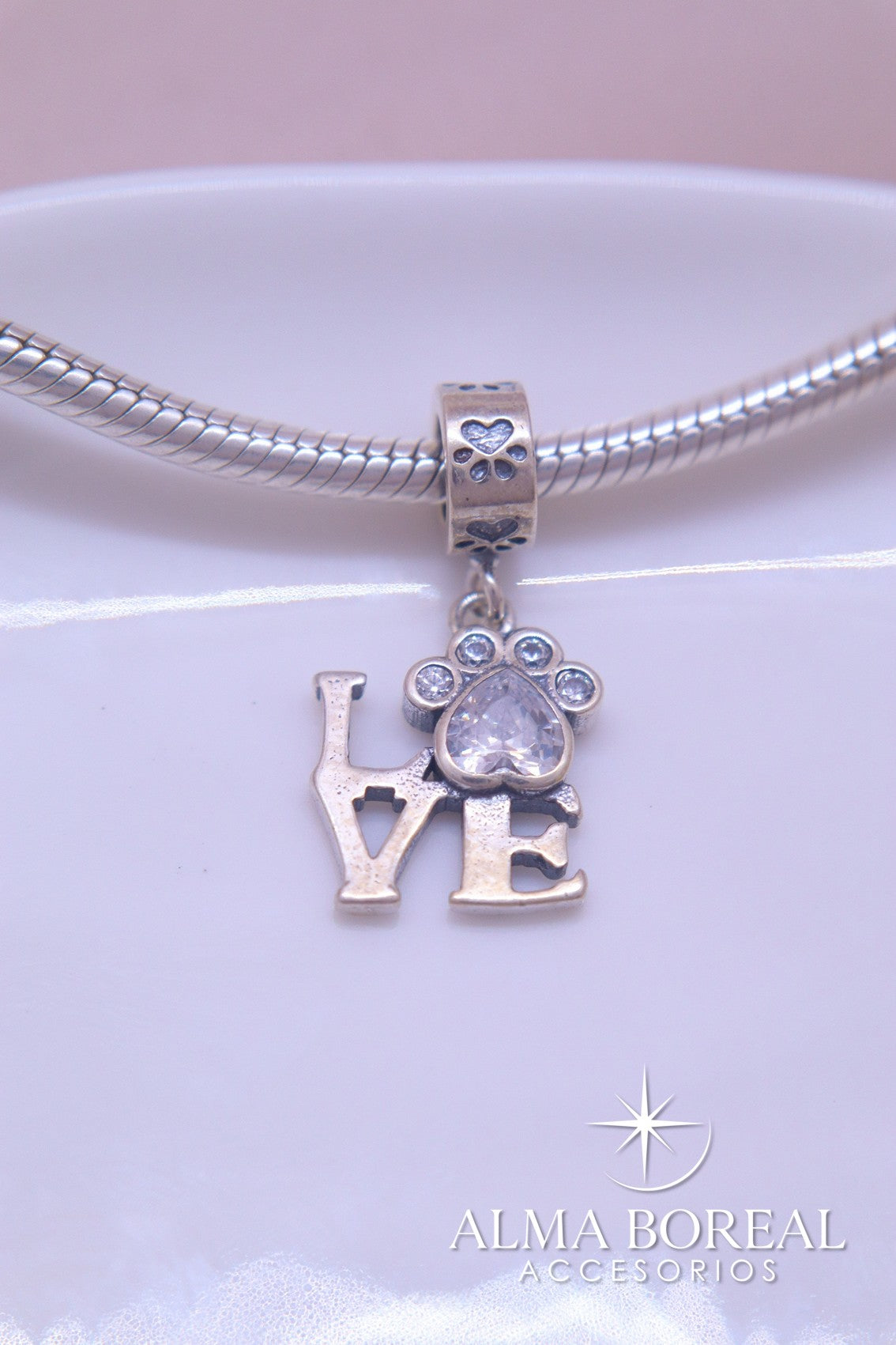 CHARMS AMOR CANINO PLATA LEY 925