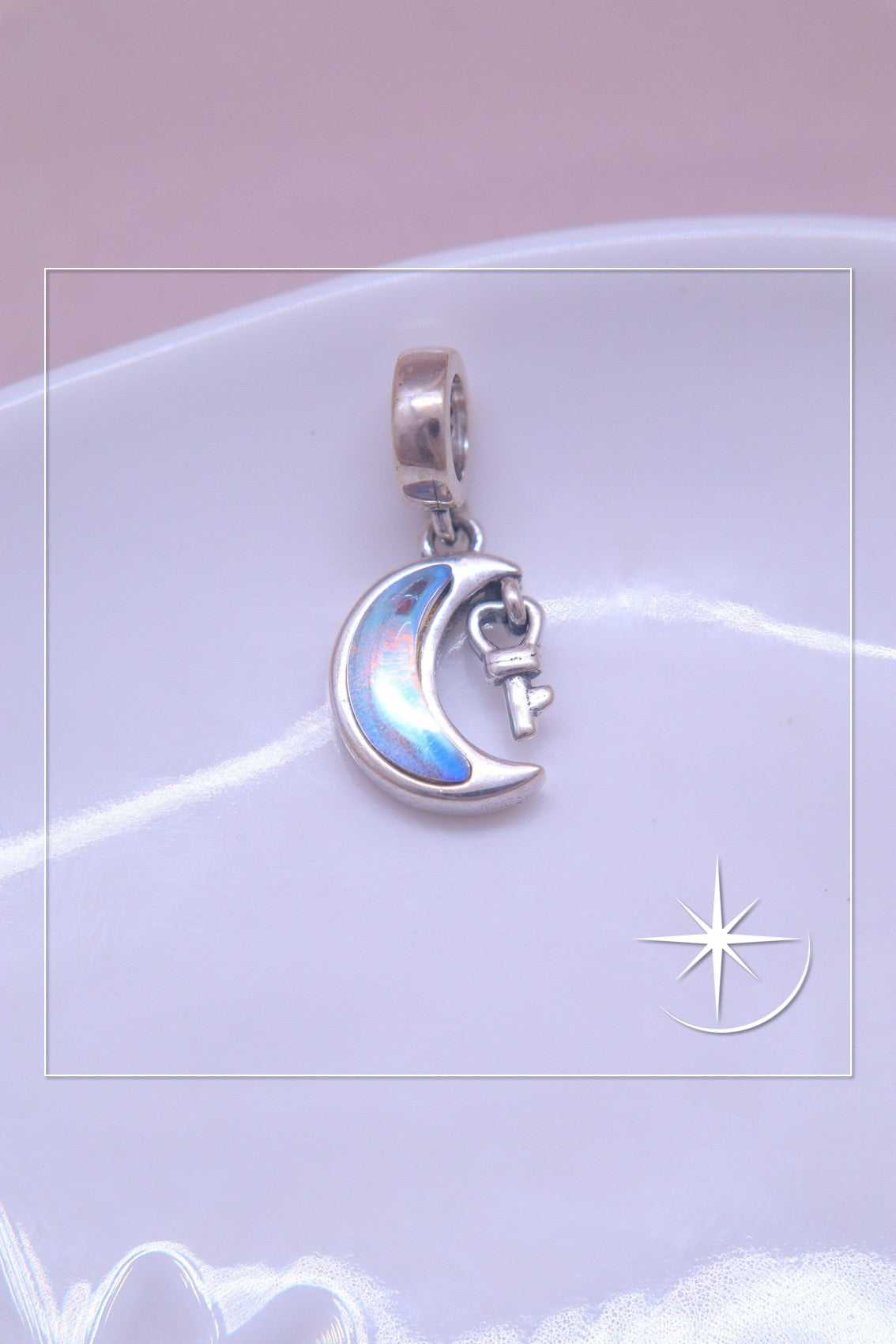 CHARMS LLAVE A LA LUNA PLATA LEY 925