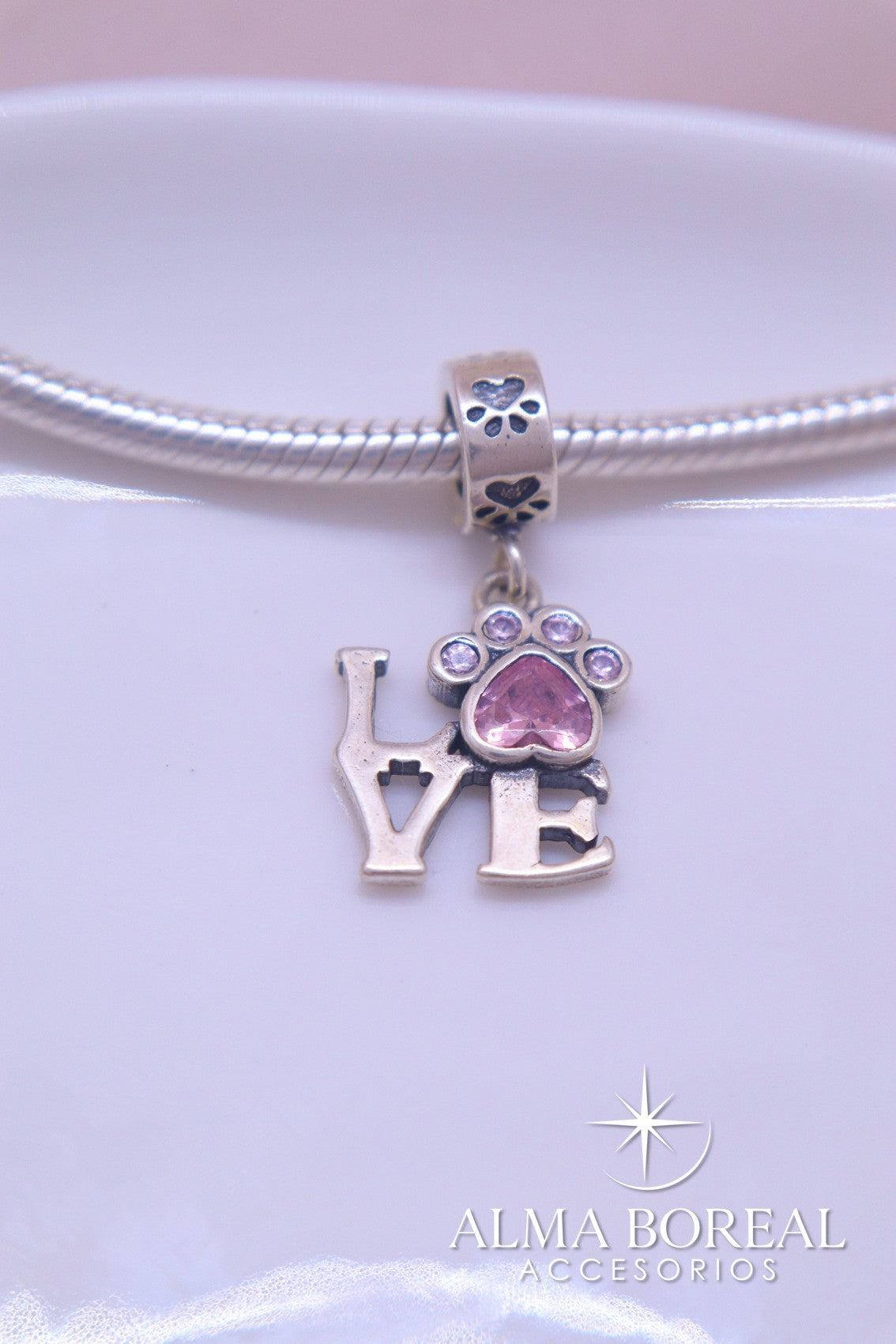 CHARMS AMOR CANINO PLATA LEY 925