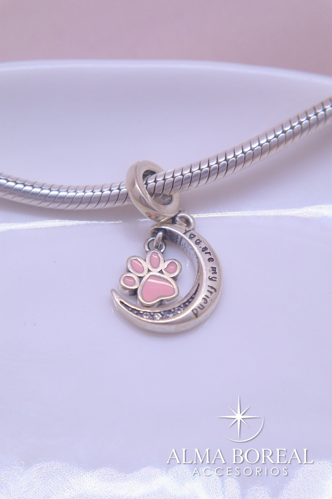 CHARMS PATITA LUNAR PLATA LEY 925