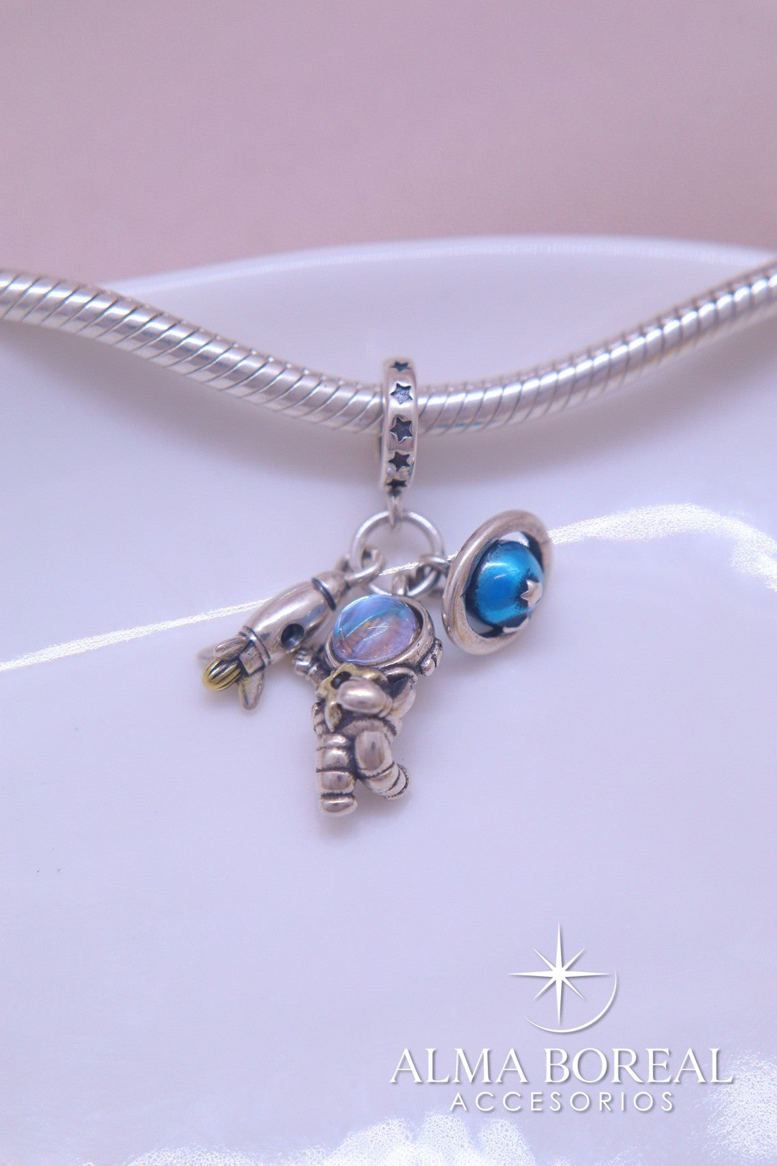 CHARMS ASTRONAUTA PLATA LEY 925