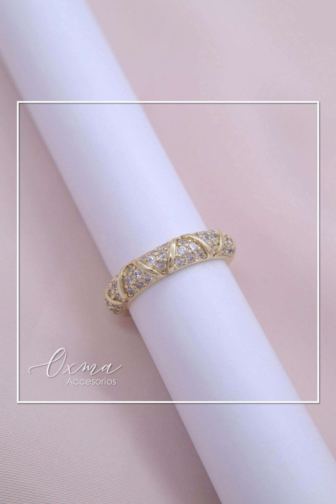 ANILLO LINEAS CON CIRCONES