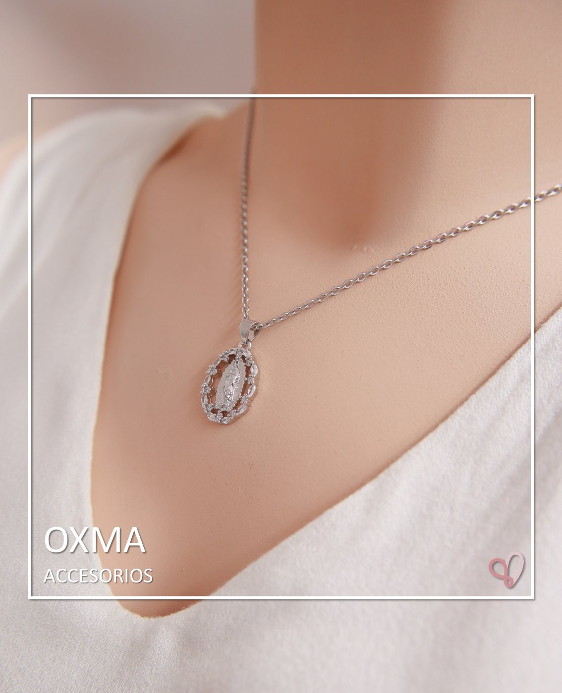 CONJUNTO VIRGEN GUADALUPE PLATEADO