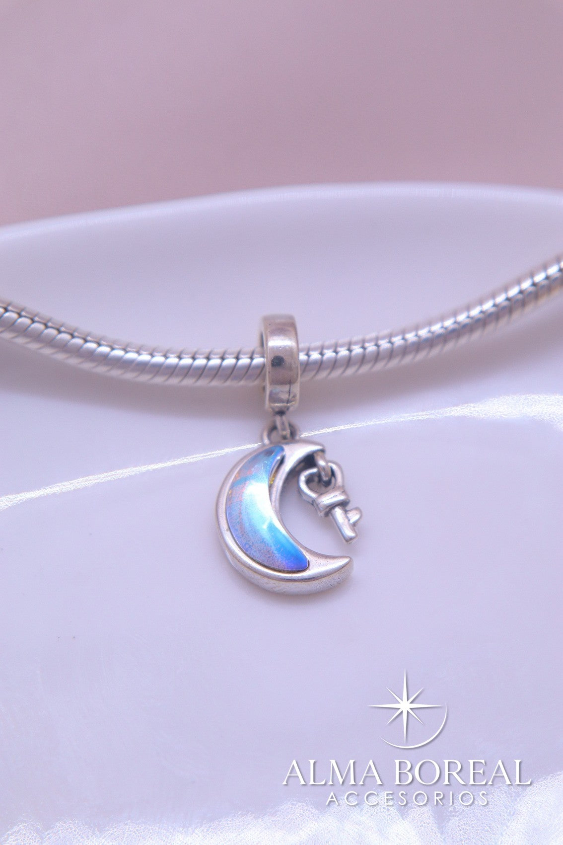 CHARMS LLAVE A LA LUNA PLATA LEY 925