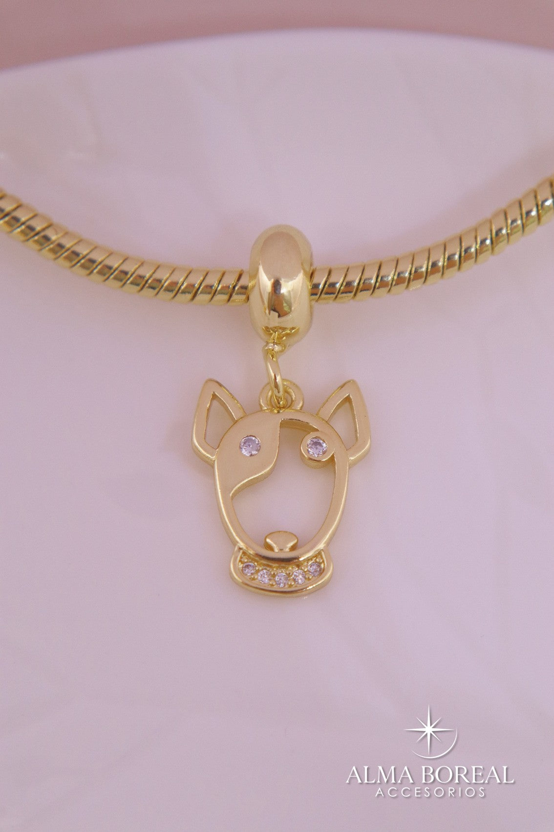 CHARMS DESTELLO PERRUNO RODIO