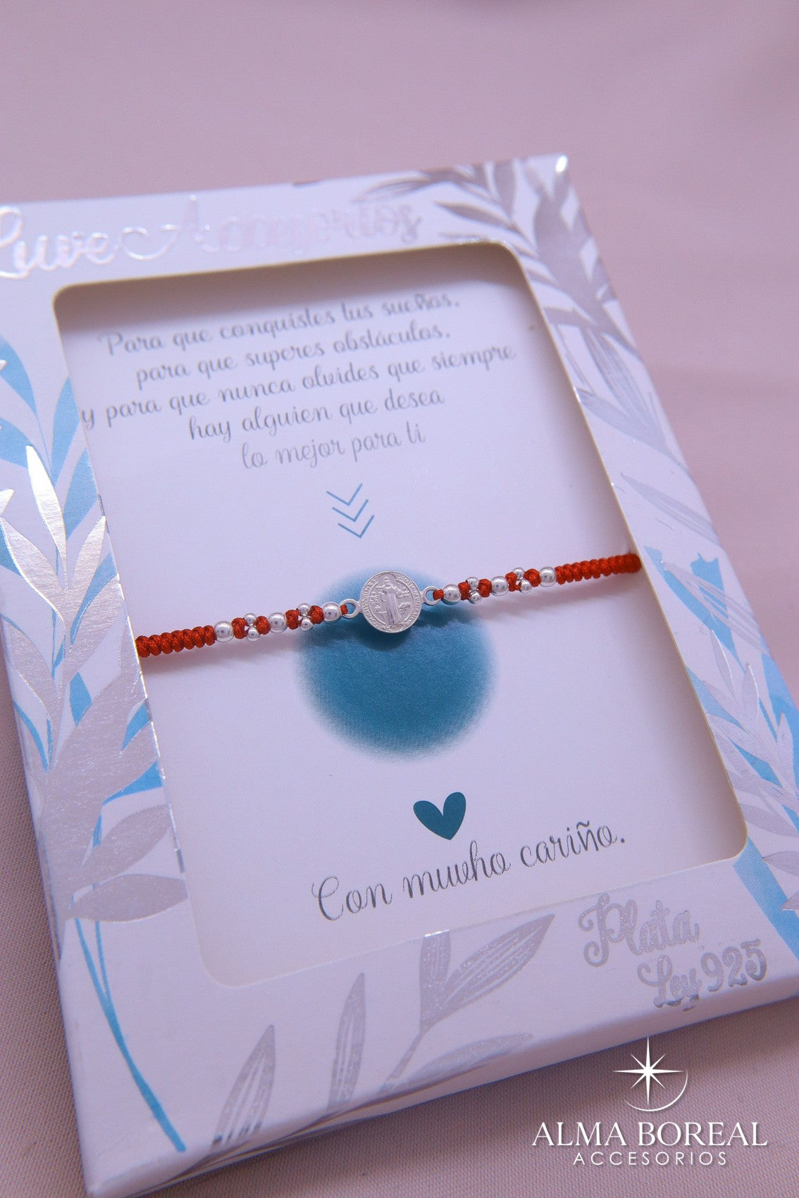 PULSERA SAN BENITO PROTECCION PLATA LEY 925