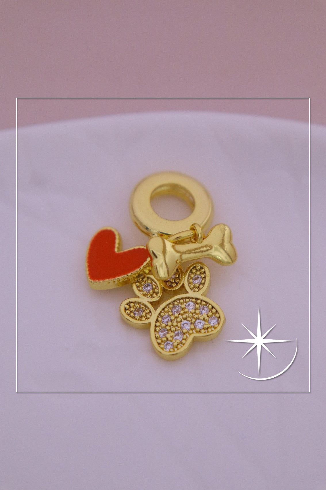 CHARMS HUELLAS DE AMOR RODIO