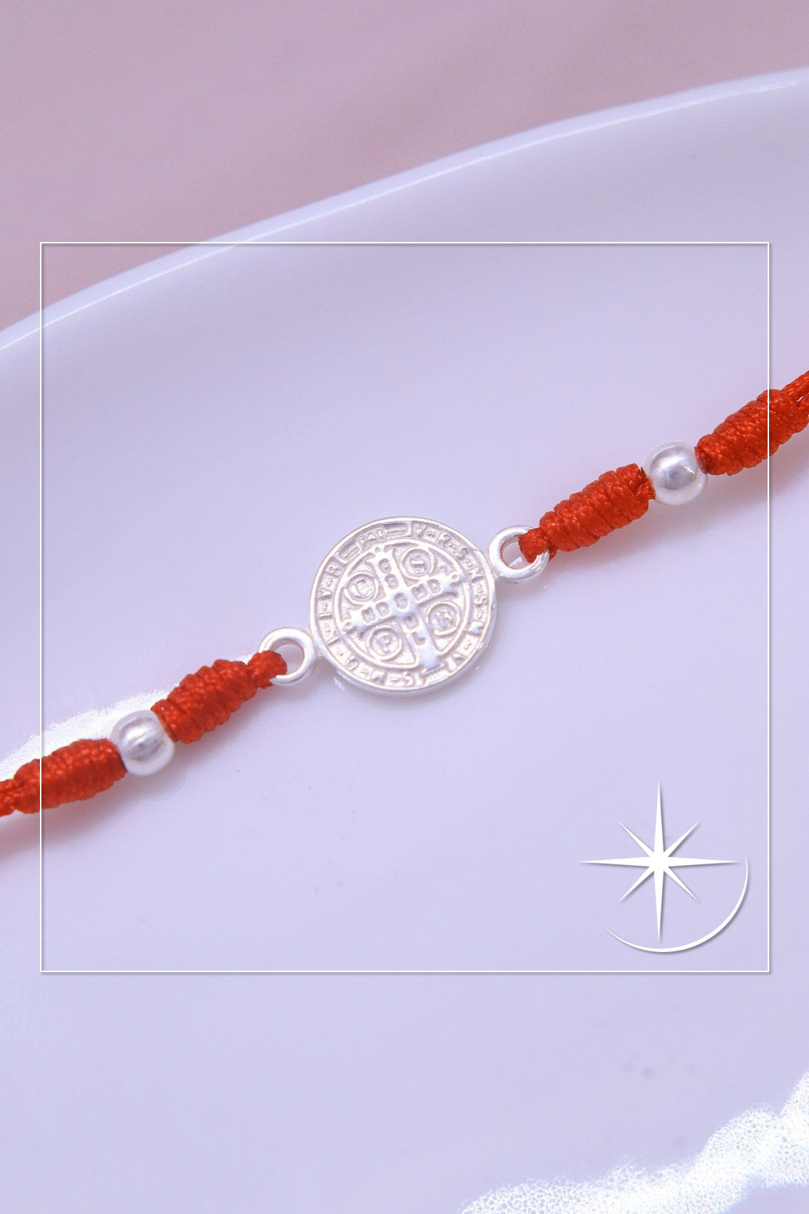 PULSERA FE DE SAN BENDITO PLATA LEY 925