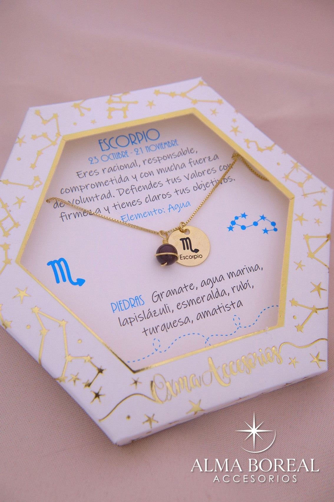 COLLAR SIGNO ZODIACAL ESCORPIO