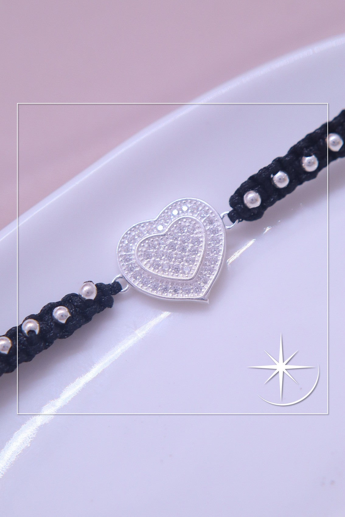 PULSERA CORAZÓN PLATA LEY 925