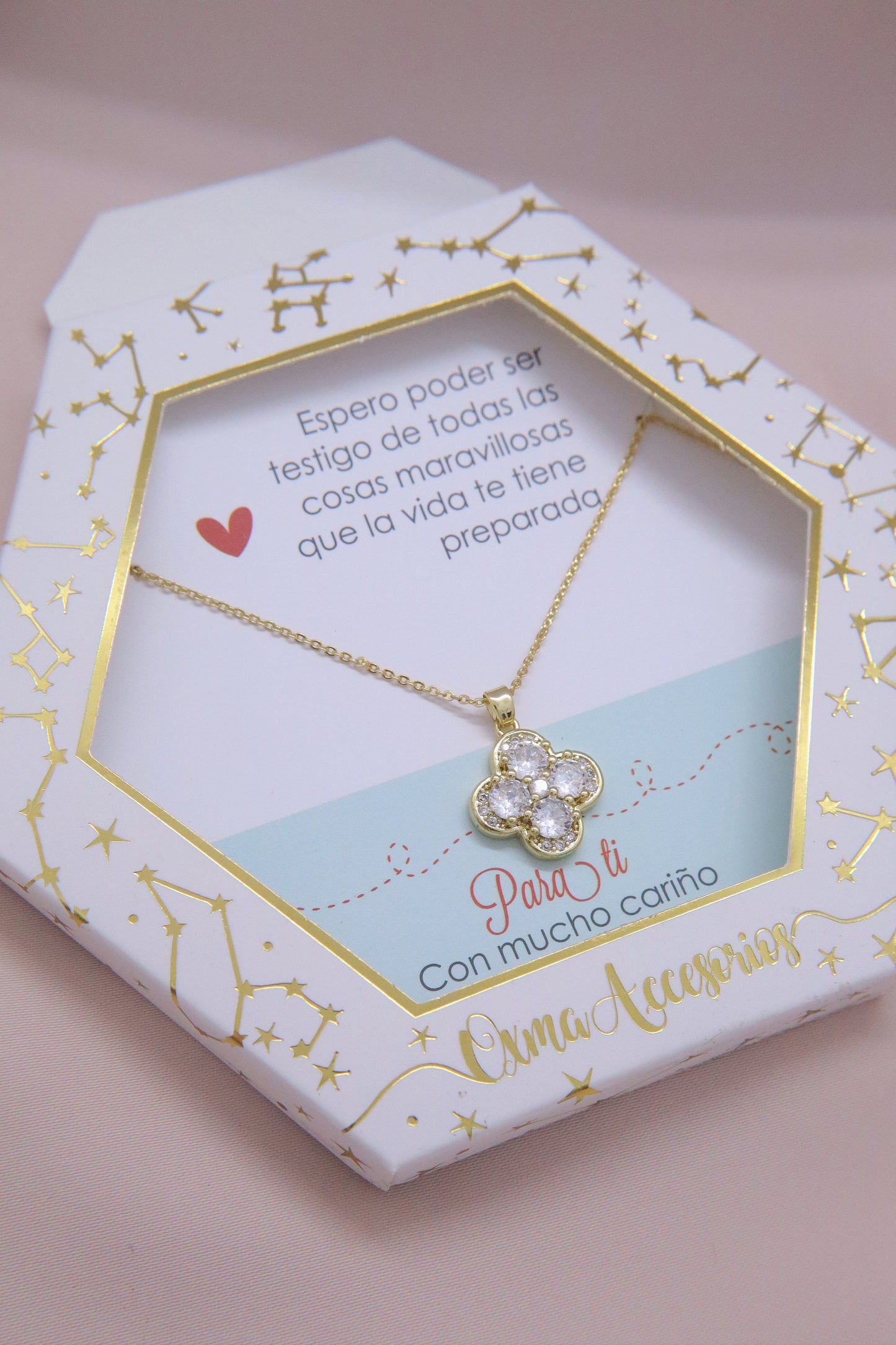 COLLAR TREBOL CIRCONES