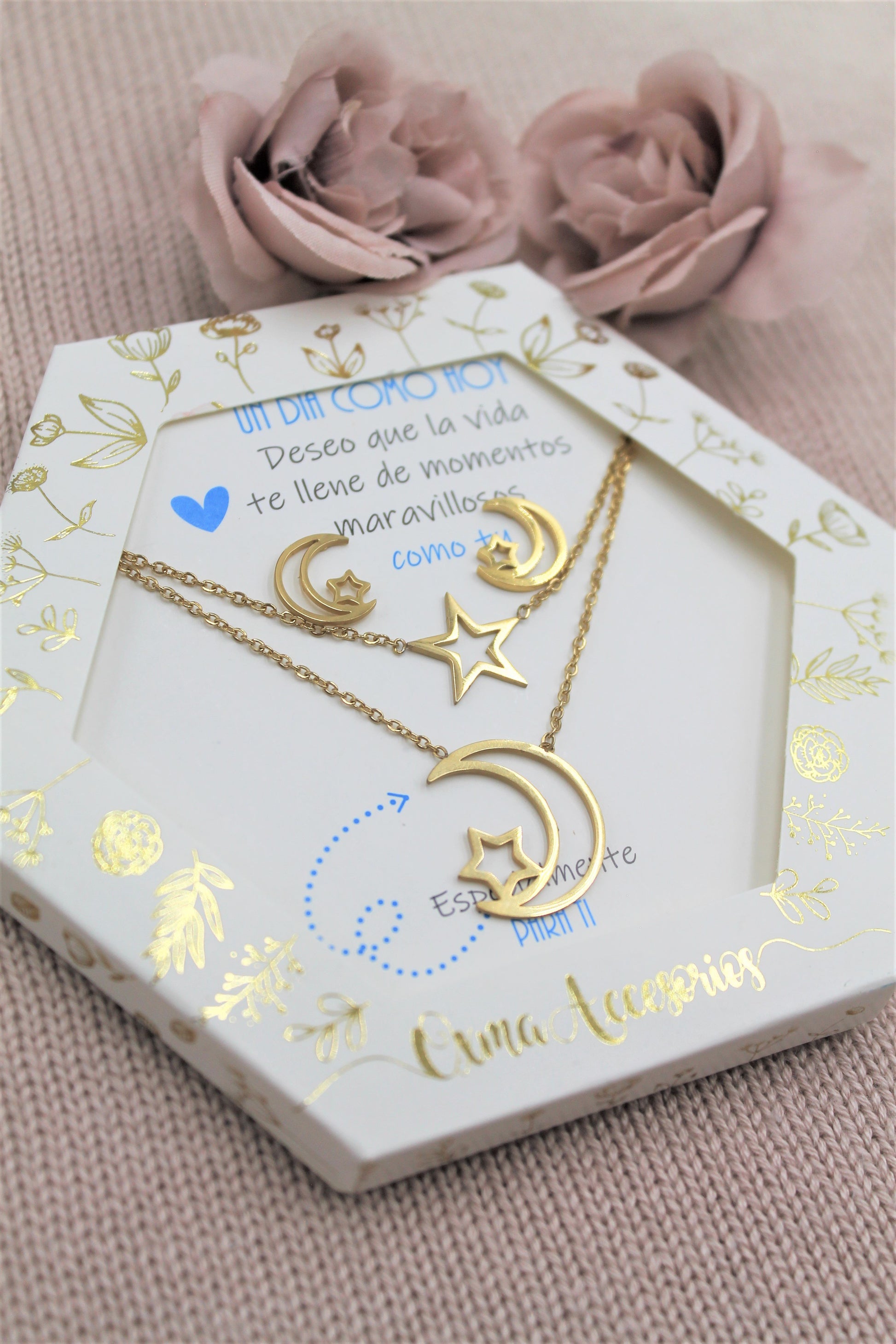 conjunto doble luna y estrella