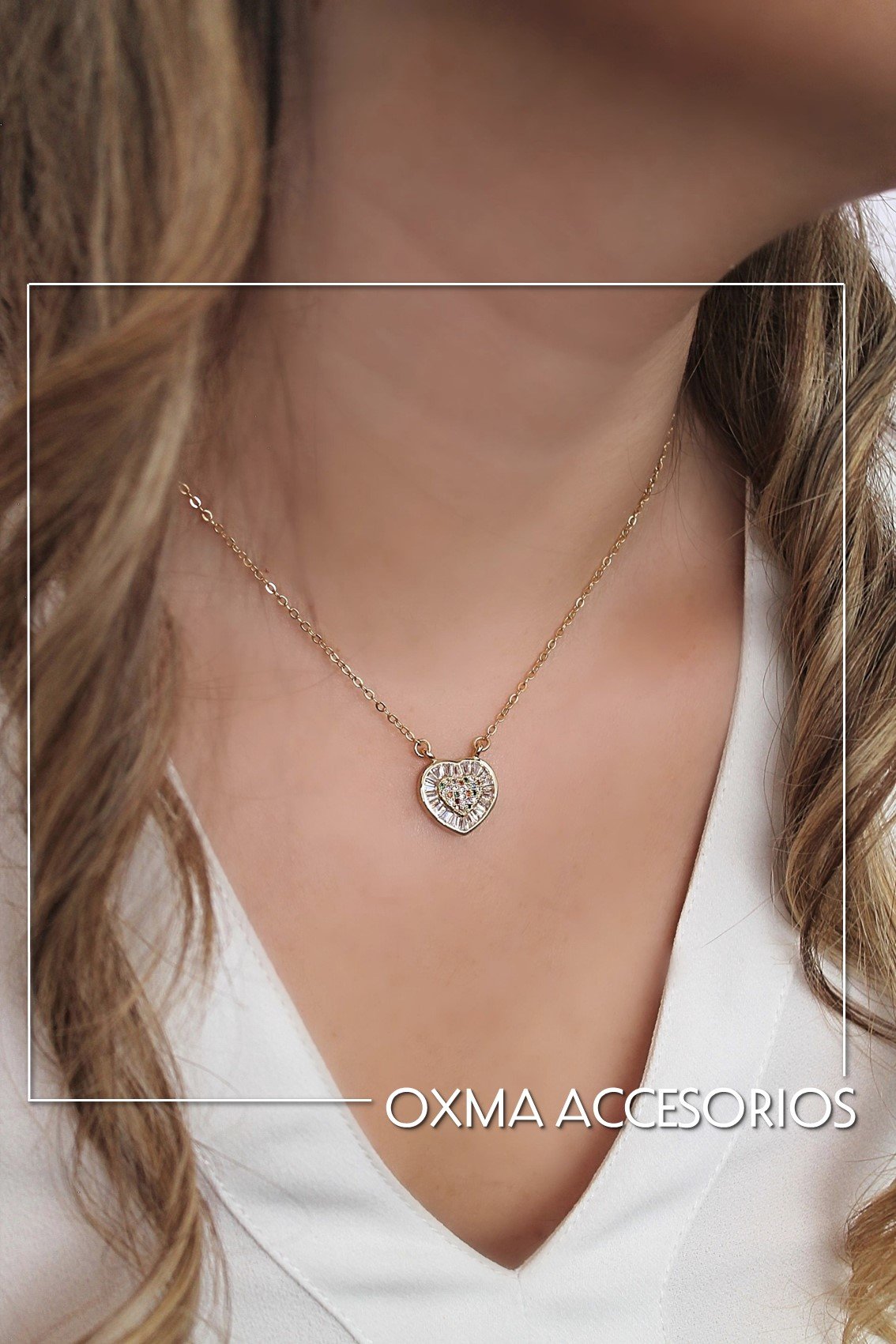 collar corazón murano