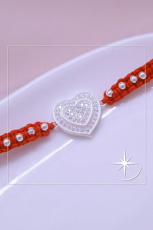 PULSERA CORAZÓN PLATA LEY 925