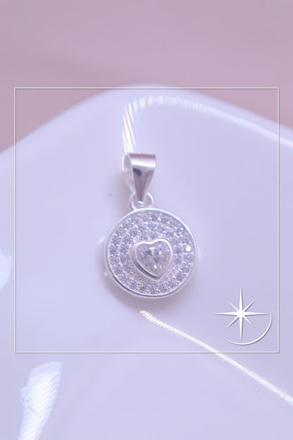 DIJE AMOR BRILLANTE PLATA LEY 925