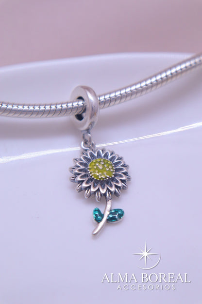 CHARMS GIRASOL ENCANTADO PLATA LEY 925
