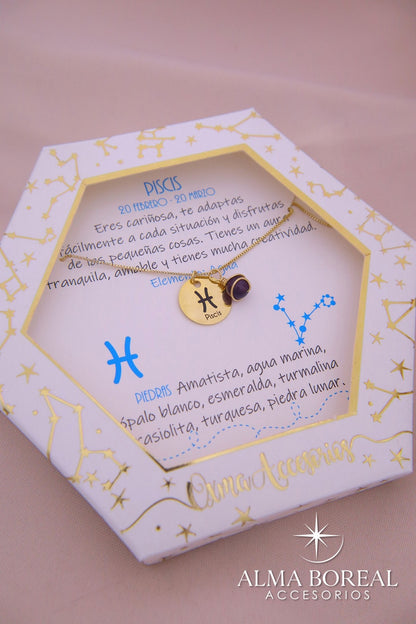 COLLAR SIGNO ZODIACAL PISCIS