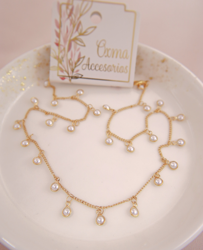 GARGANTILLA PERLAS COLGANTES