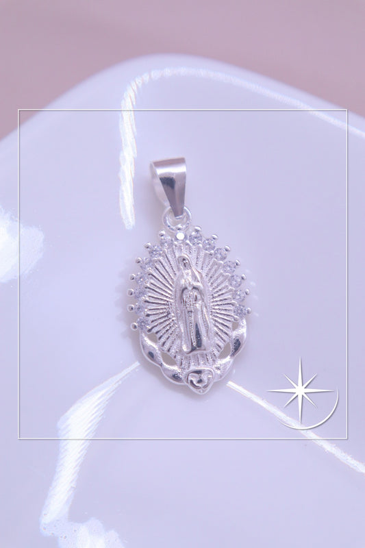 DIJE VIRGEN GUADALUPE PLATA LEY 925