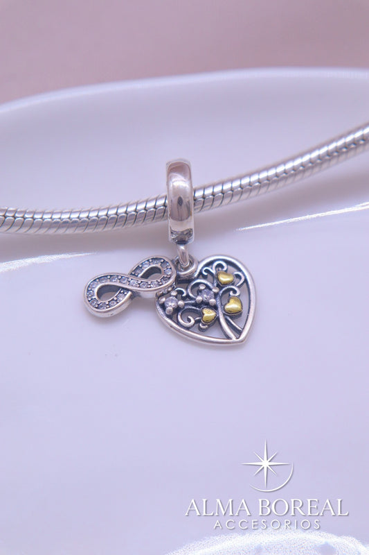 CHARMS LAZOS ETERNOS PLATA LEY 925