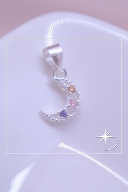 DIJE LUNA PLATA LEY 925