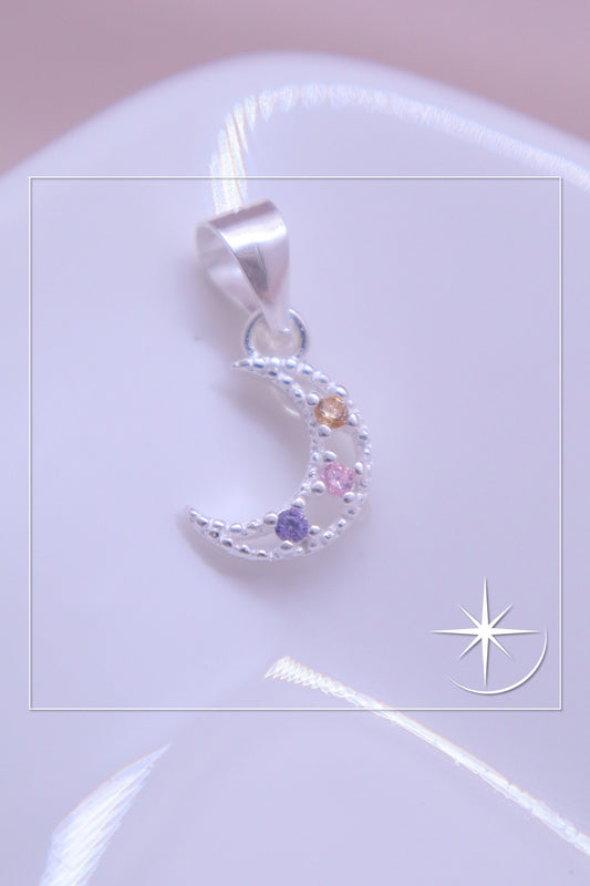 DIJE LUNA PLATA LEY 925