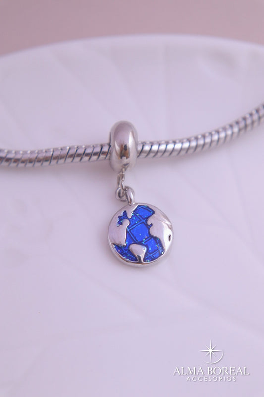 CHARMS TIERRA AZUL RODIO