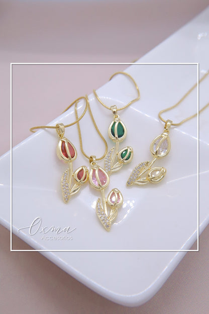 COLLAR TULIPANES