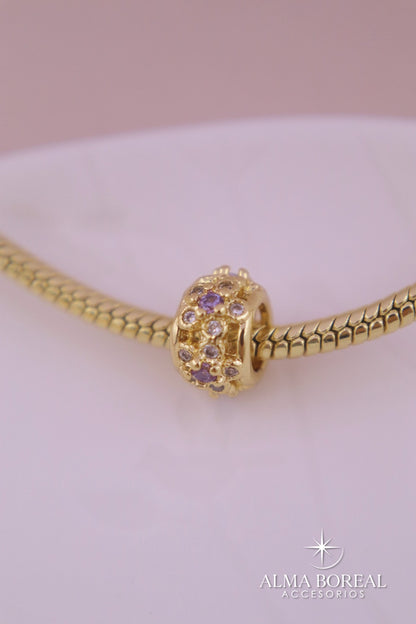 CHARMS LUZ DE LAVANDA RODIO