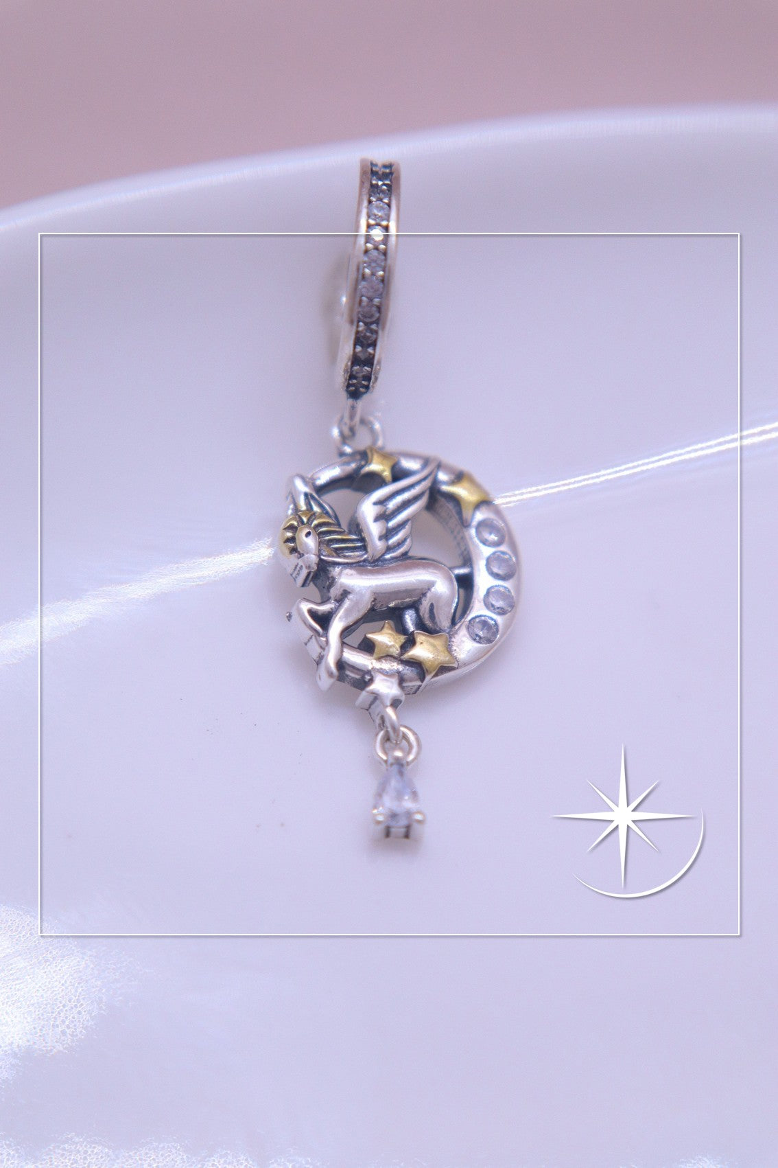 CHARMS PEGASO LUNAR PLATA PLEY 925