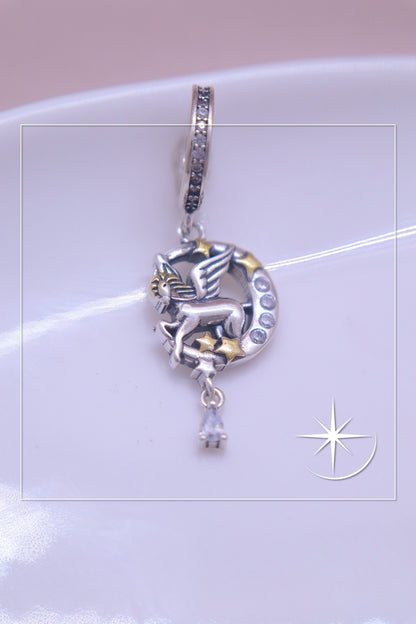 CHARMS PEGASO LUNAR PLATA PLEY 925