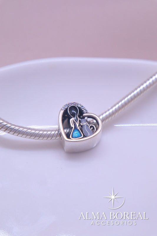 CHARMS MI GATO, MI HOGAR PLATA LEY 925
