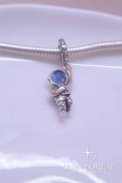 CHARMS ASTRONAUTA PLATA LEY 925