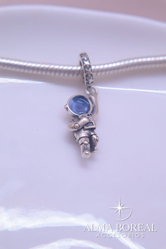CHARMS ASTRONAUTA PLATA LEY 925